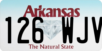 AR license plate 126WJV