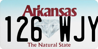 AR license plate 126WJY