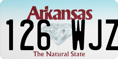 AR license plate 126WJZ