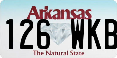 AR license plate 126WKB