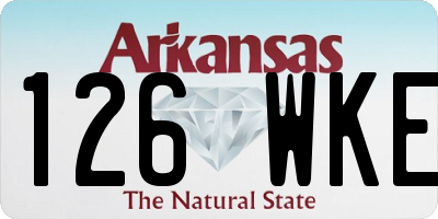 AR license plate 126WKE