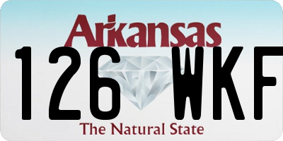 AR license plate 126WKF