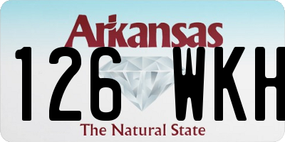 AR license plate 126WKH