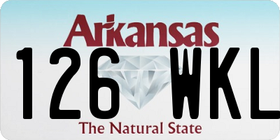 AR license plate 126WKL