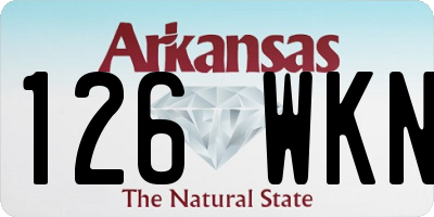 AR license plate 126WKN