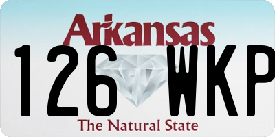AR license plate 126WKP