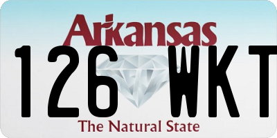 AR license plate 126WKT