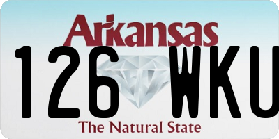 AR license plate 126WKU