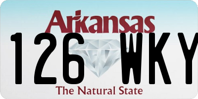 AR license plate 126WKY