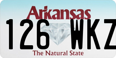 AR license plate 126WKZ