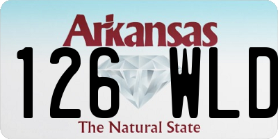 AR license plate 126WLD