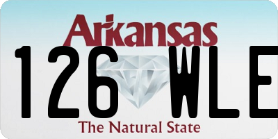 AR license plate 126WLE
