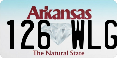 AR license plate 126WLG