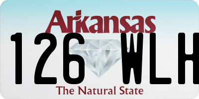 AR license plate 126WLH