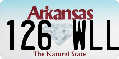 AR license plate 126WLL
