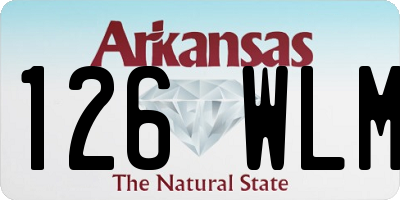 AR license plate 126WLM