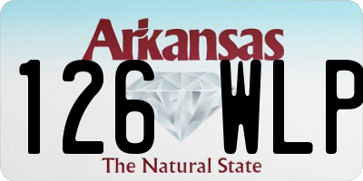 AR license plate 126WLP