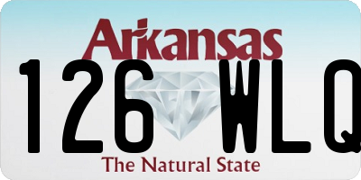 AR license plate 126WLQ