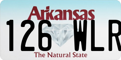 AR license plate 126WLR