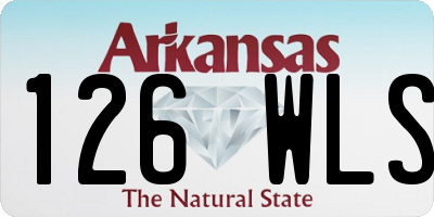 AR license plate 126WLS