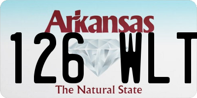 AR license plate 126WLT