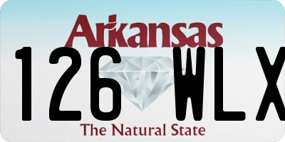 AR license plate 126WLX