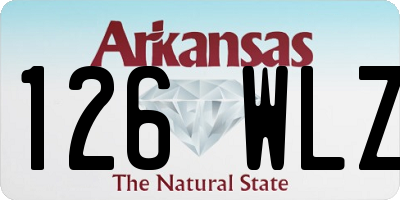 AR license plate 126WLZ