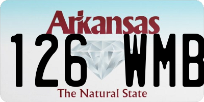 AR license plate 126WMB