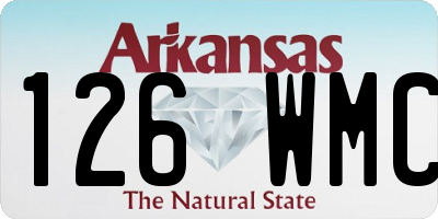 AR license plate 126WMC