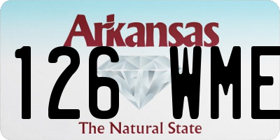 AR license plate 126WME