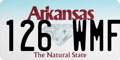 AR license plate 126WMF