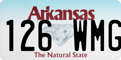 AR license plate 126WMG