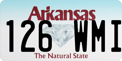 AR license plate 126WMI