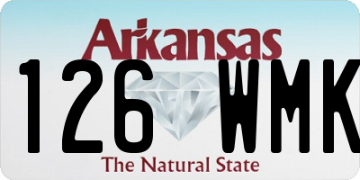 AR license plate 126WMK
