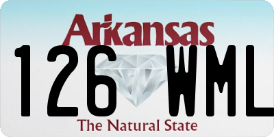 AR license plate 126WML