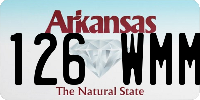 AR license plate 126WMM