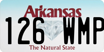 AR license plate 126WMP