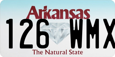 AR license plate 126WMX