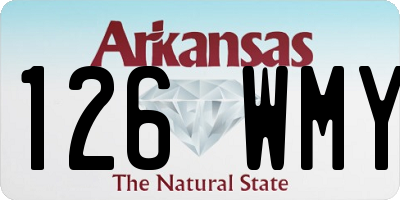 AR license plate 126WMY