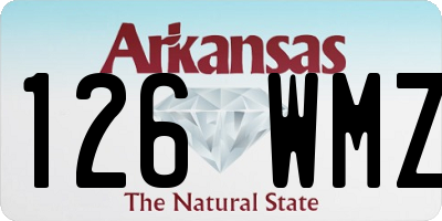 AR license plate 126WMZ