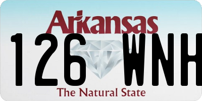 AR license plate 126WNH
