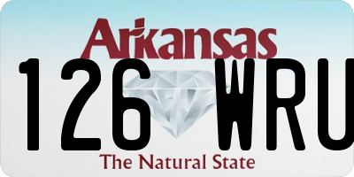 AR license plate 126WRU