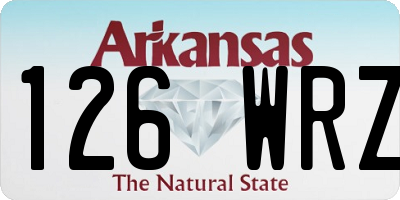 AR license plate 126WRZ