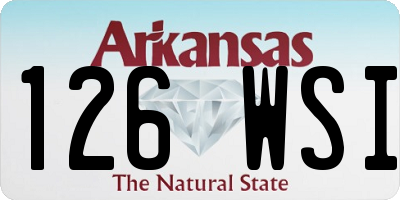 AR license plate 126WSI
