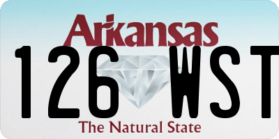 AR license plate 126WST