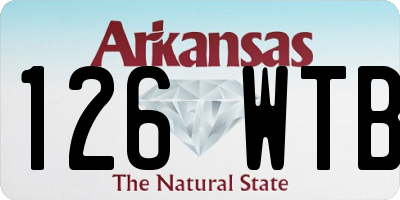 AR license plate 126WTB