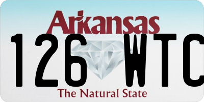 AR license plate 126WTC