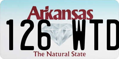AR license plate 126WTD