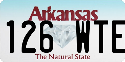 AR license plate 126WTE