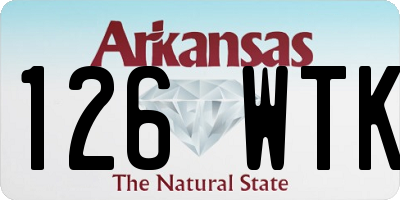 AR license plate 126WTK